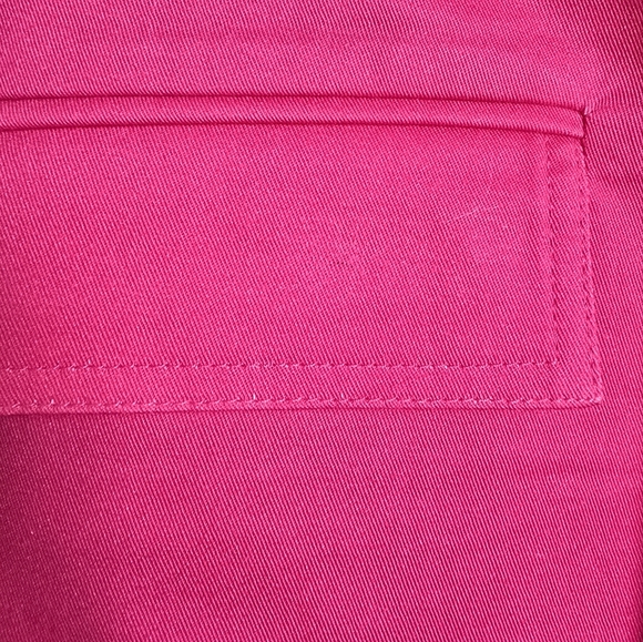 The Kit New Tracee Pants Organic Cotton High Rise Wide Leg Pop Pink Women SZ 8 - Picture 8 of 12